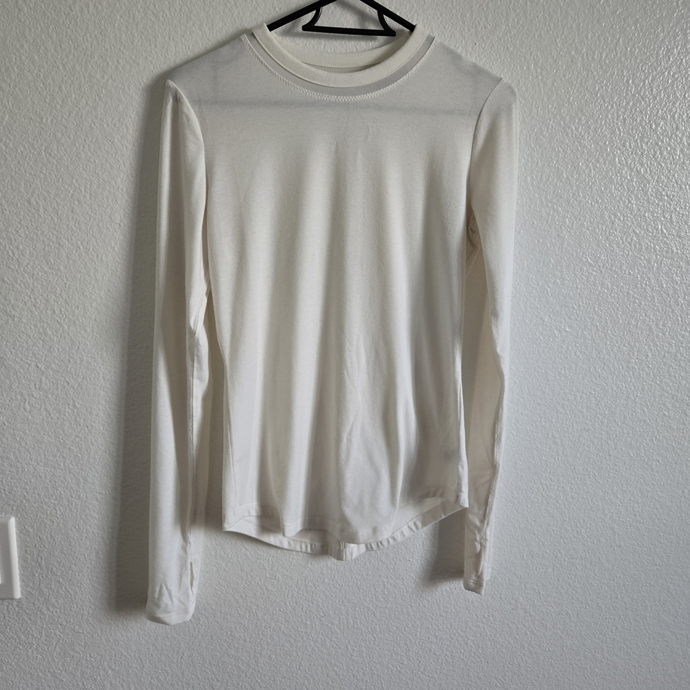 Athleta Off-White Long Sleeve Top